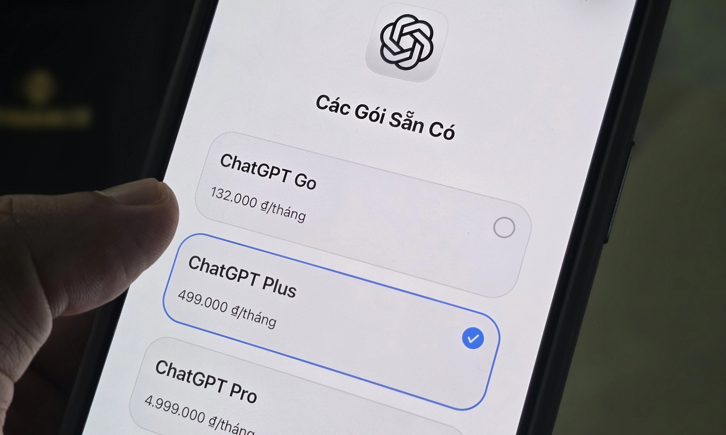 Gói ChatGPT rẻ nhất được triển khai tại Việt Nam